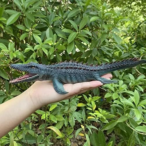 Image of Mosasaurus Realistic Dinosaur Toy with Movable Mouth Textured Dinosaur Figure Prehistoric Animal Creatures Educational Toy for Kids & Adults
