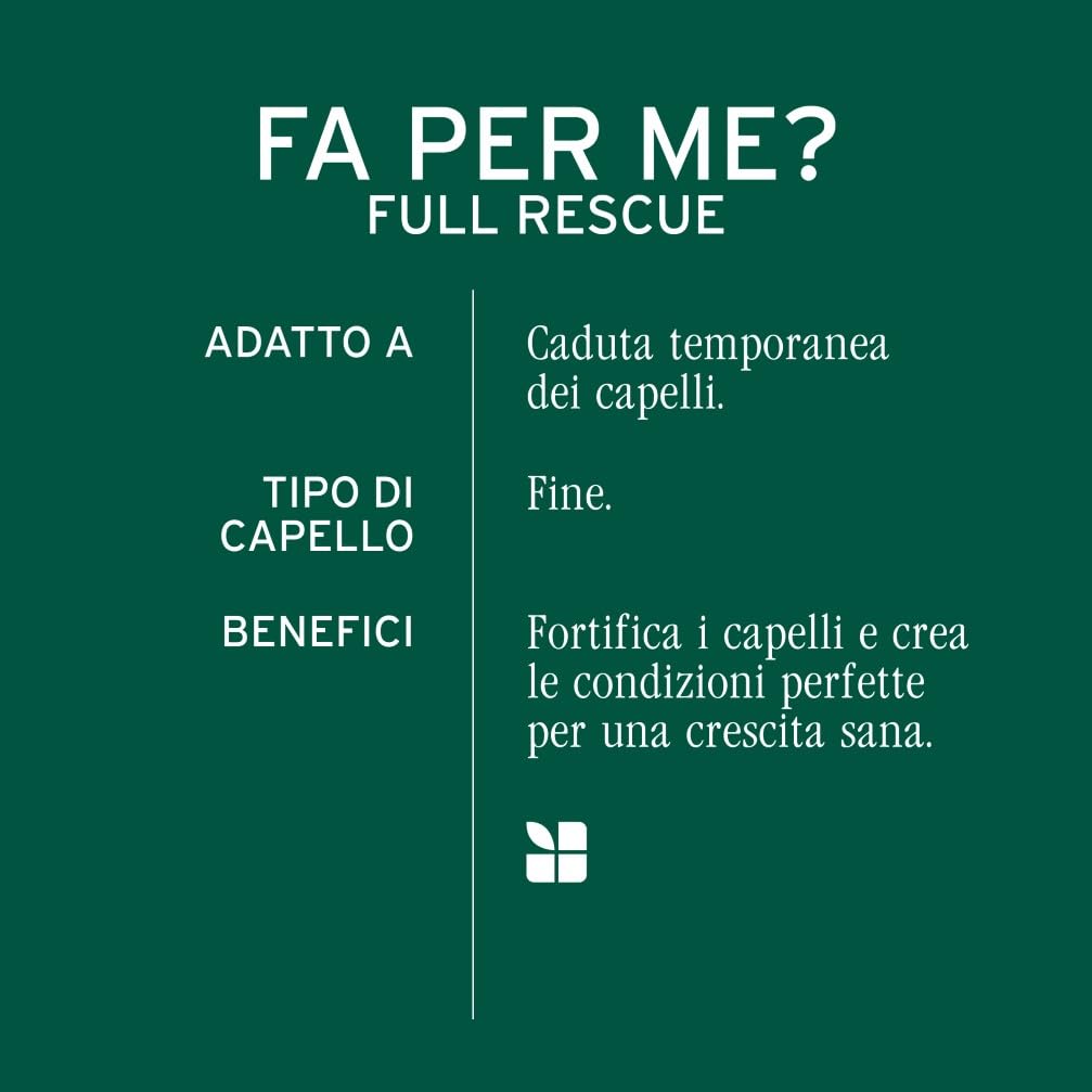 Biolage Trattamento Anti-Caduta in Fiale per Capelli Fini, Adatto a Tutti i Tipi di Capelli, Arricchito con Olio di Rosmarino, Niacinamide e Vitamina B, Full Rescue, 10 x 6 ml
