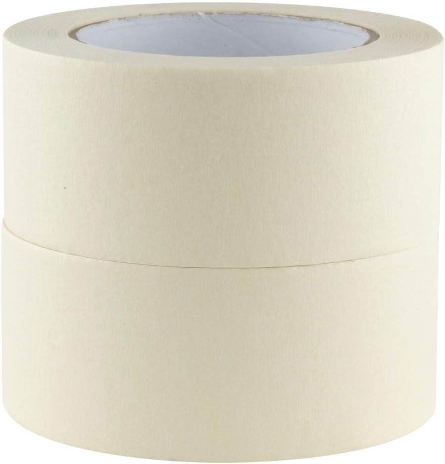 GTSE Masking Tape, 2 inches x 55 Yards (164 ft), Multi-Surface Adhesive Painting Tape, 2 Rolls - - 