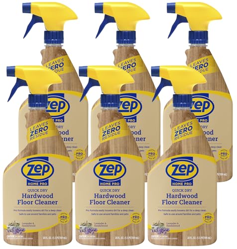 Zep Home Pro Quick Dry Hardwood Floor Cleaner - 24 Fl. Oz. - R49906 - Pro Trusted Cleaning Power: Now in Refreshing Scents and Family Friendly Formulas (6)…