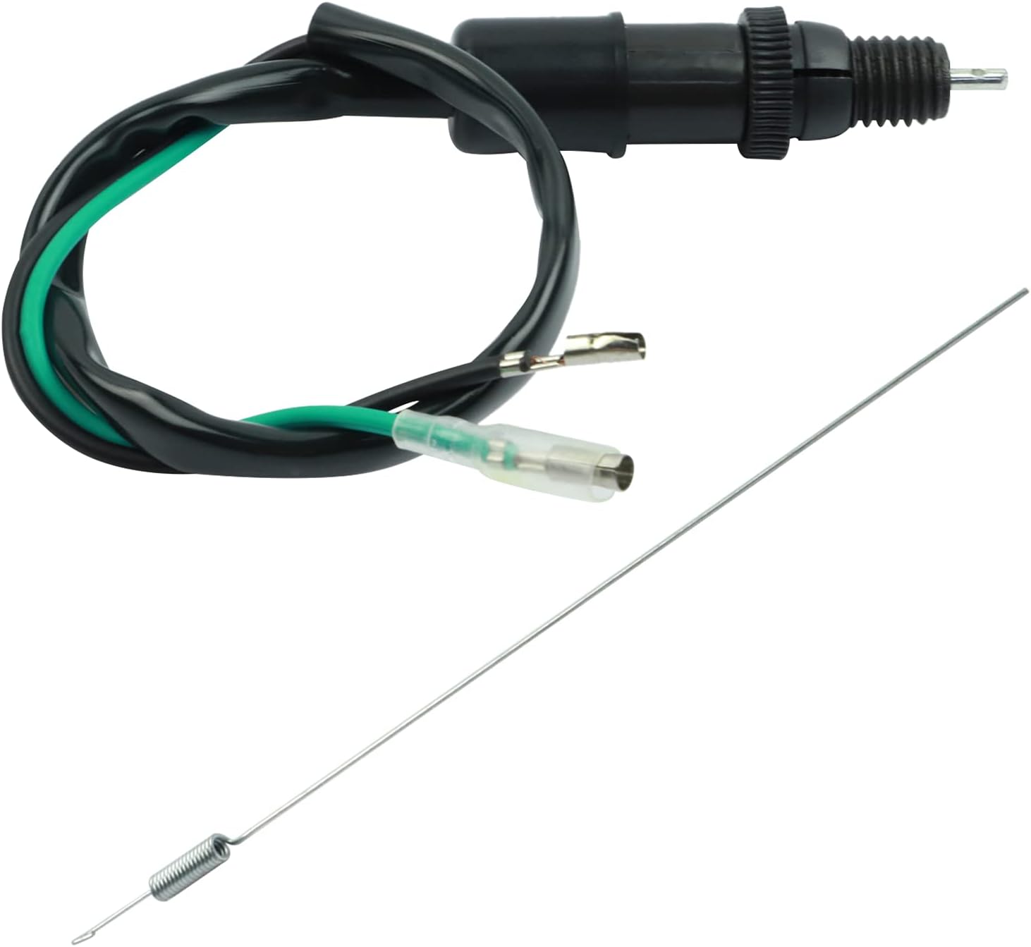 FLYPIG Universal Motorcycle Bike Rear Brake Light Switch with Spring Kit for Yamaha Honda Kawasaki Suzuki Quad Pit Scooter ATV Tail Light Switch