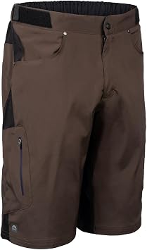 ZOIC Ether Short - 12" Inseam + 9" Essential Liner Mens Mountain Bike Cycling Shorts