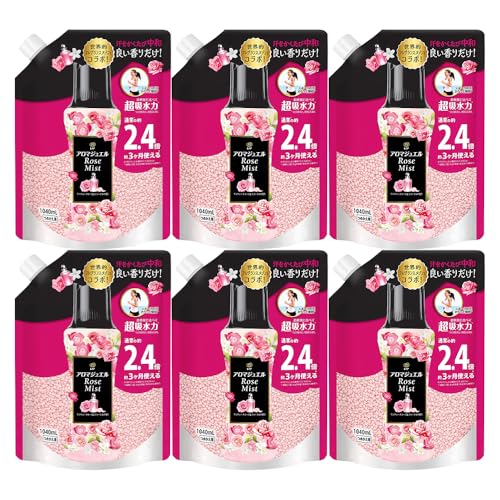 【まとめ買い】 レノア アロマジュエル アンティークローズ&フローラルの香り つめかえ用 特大サイズ P&G × 6個