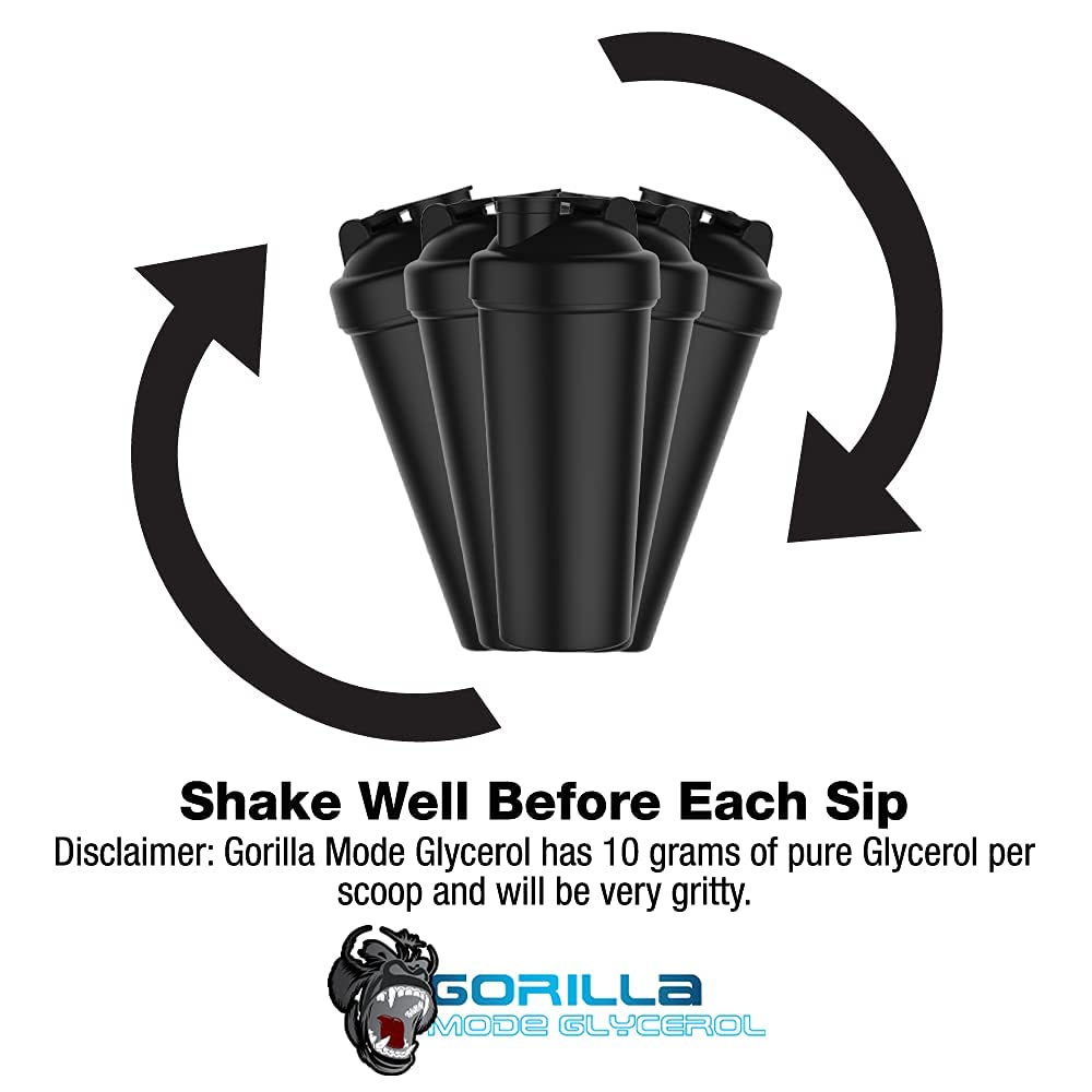 Gorilla Mode Glycerol PreWorkout Hydrating PreWorkout Formula for Intense Pumps