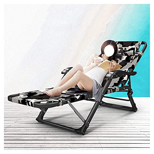 Chaise Zero Gravity pliante et inclinable de 67CM avec cadre en acier