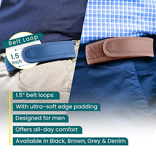 BeltBro Pro para homens e mulheres cinto elástico sem fivela invisível patenteado sem metal TSA maci