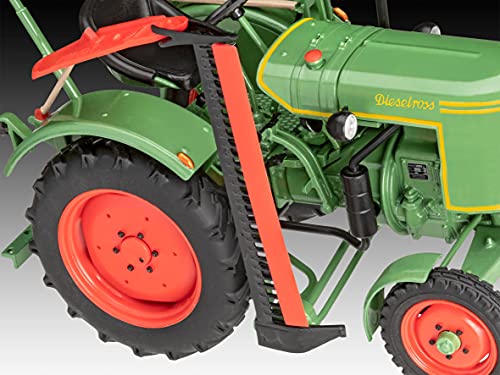 Revell Modellbausatz Fendt F20 Dieselroà I MaÃstab 1:24 I Detailgetreue Nachbildung des Bulldog I Grüne Farbe I 11,7 cm I Perfekt für Traktor-Liebhaber und Modellbauer – Bild 6