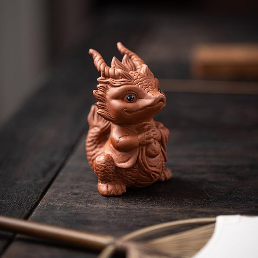 Amazon.com: Zisha Dragon Tea Pet, Handmade Purple Clay Tea