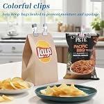 Clothes Pins, 30 Pack Chip Clips, 2.17 Inch Clothes Pins Heavy Duty, Bag Clips, Clips, clothespins, chip Clips Bag Clips Food Clips, Bag Clips for Food,Food Clips,chip Bag Clip(6 Colors) - Image 4