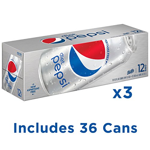 Diet Pepsi Soda, Fridge Pack Bundle, 12 Fl Oz, 36 Cans #TOP2