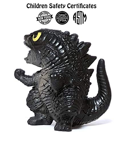 Twcare Set Of 6 Godzilla Toys Birthday Kids Action Figures Destoroyah Gigan Muto Mothra Chibi King Of The Monsters Pack Plastic Mini Dinosaur Movie Playsets Cake Toppers Package #TOP1