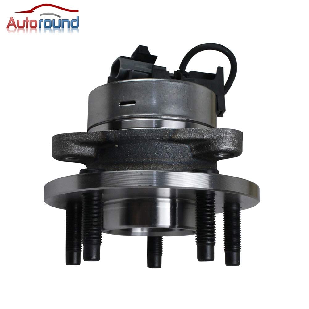 Autoround 5-Lug w/ABS Front Wheel Bearing and Hub Assembly 513206 Fit for Chevy HHR Cobalt, Saturn Ion, Pontiac G5 Pursuit, 2003 2004 2005 2006 2007 2008-2011 Both Driver Passenger Side, 2-Pack
