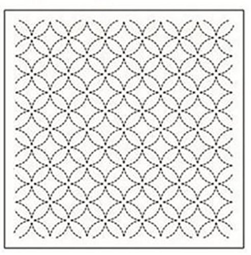 Amazon.com: Sashiko Fabric - Pre-Printed Panel - 6 Block Traditional Design  Sampler - Indigo Kona Cotton : Arts, Crafts & Sewing