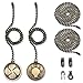 Ceiling Fan Pull Chain with 35.4 inches Extension, Kinghouse 2 pcs 13.6 inches 3.2mm Beaded Ball Fan Pull Chain Set including Beaded and Pull Loop Connectors (Bronze Oil Rubbed)