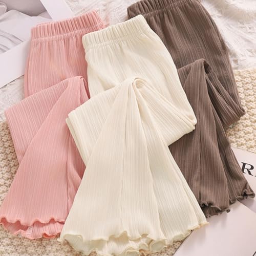 Lot de 3 leggings évasés pour fille de 6 mois à 11 ans en coton extensible