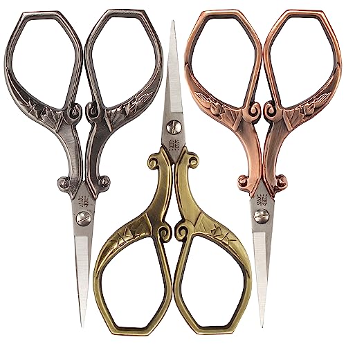 JubileeYarn Chinese Wing & Cloud Embroidery Craft Scissors - Assortment - 3 Scissors