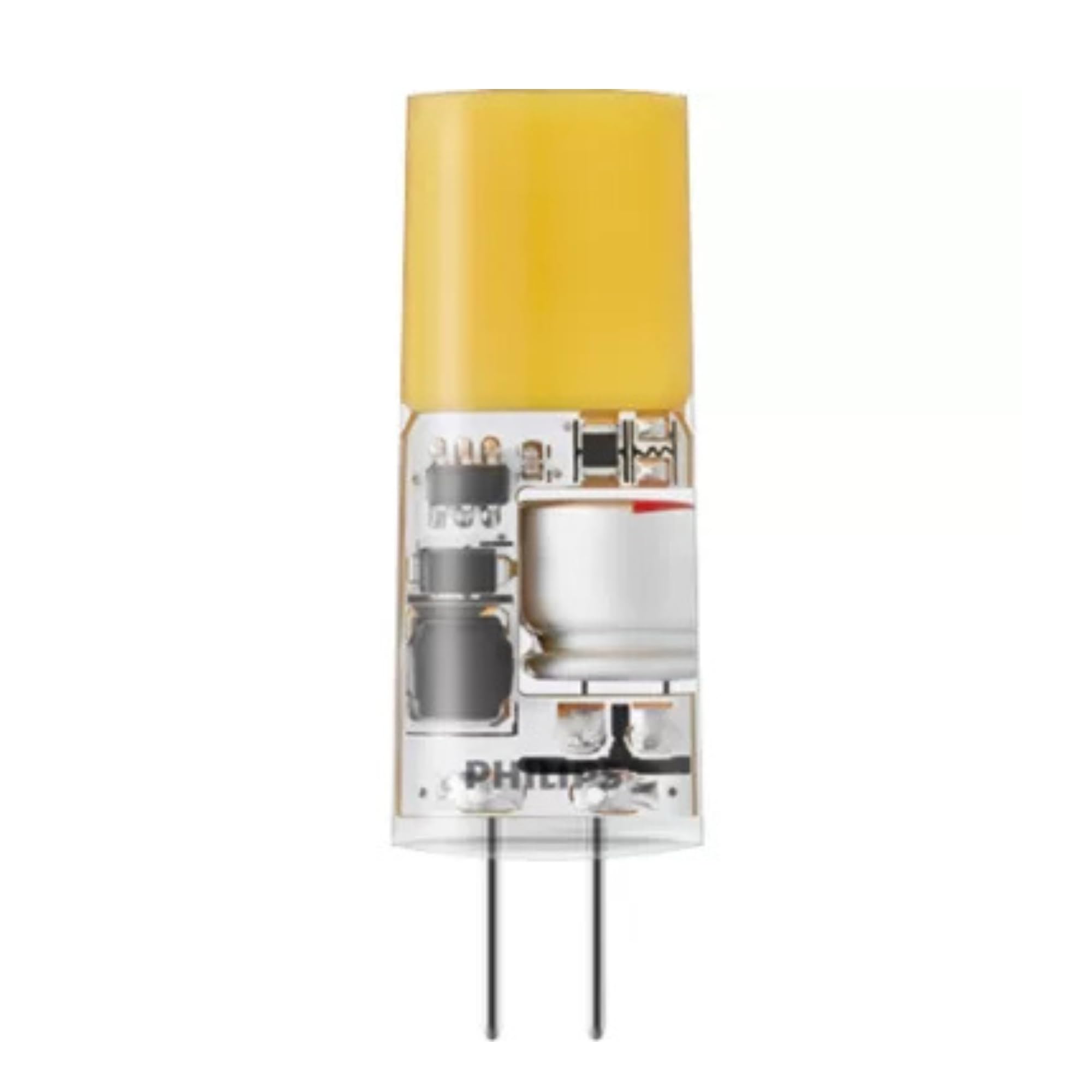 Philips CorePro LED G4 Capsule 2.4W (28W Equivalent) Clear 12V, 2700K Very Warm White 827, Energy Saving LED Bi-Pin Capsule Bulb, Non-Dimmable, Long Life Halogen Replacement