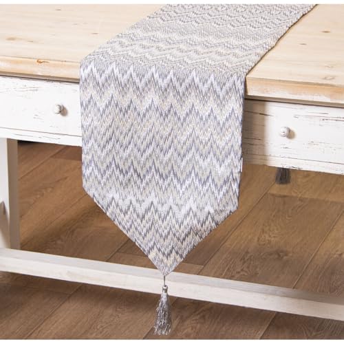 Chemin de table gris pour vos dîners de fête et réceptions chics en famille