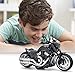 CYYSFIVQZ Toy Motorcycle,Pull Back Motorcycle Toy with Sounds and Lights,1:12 Alloy Motorcycle Model for Boys,Pull Back Motorcycle Toys Gift for Boy Girl (Black)