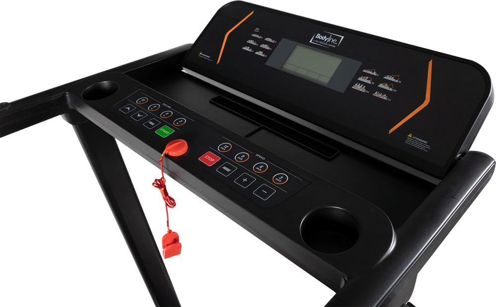 Bodyline Składana bieżnia elektryczna Golden Eagle Maksymalna prędkość 15 km/h - 15 poziomów nachylenia - ekran LCD - fitness w domu - trening cardio