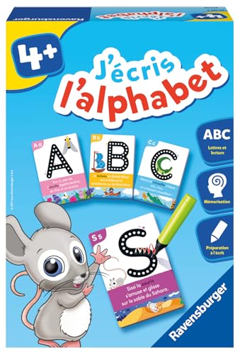Ravensburger - Jeu Educatif - J'écris l'alphabet - Préparation à l'écriture - Apprentissage ludique en comptine...