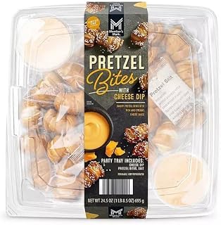 Member Mark Pretzel Bite Party Tray with Cheese Dip, 24.5 oz.