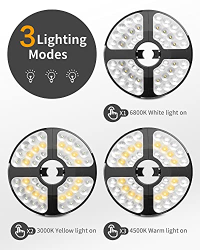 Patio Umbrella Light, Rechargeable Cordless Umbrella Lights 48 Led Lights 450 Lumens 3 Modes Umbrella Pole Light, 72 Hours Working Time Outdoor Patio Lights For Patio Umbrellas Camping Tent #TOP2