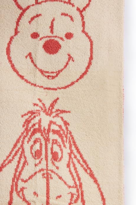 Image of Jay Franco Kids Feather Knit Blanket - 50 inch x 60 inch Inch Soft & Cozy Plush Throw for Bedroom & Couch Decor, Official Licensed Product, Yellow - Winnie The Pooh