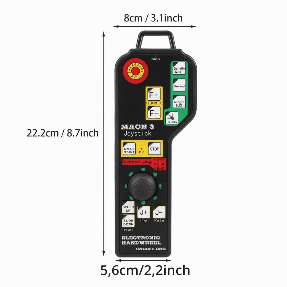 Generatore di impulsi con volantino a controllo numerico, macchina per incidere di CNC, controller manuale, connettore USB, controllo a 6 assi per, CNC, piccola macchina
