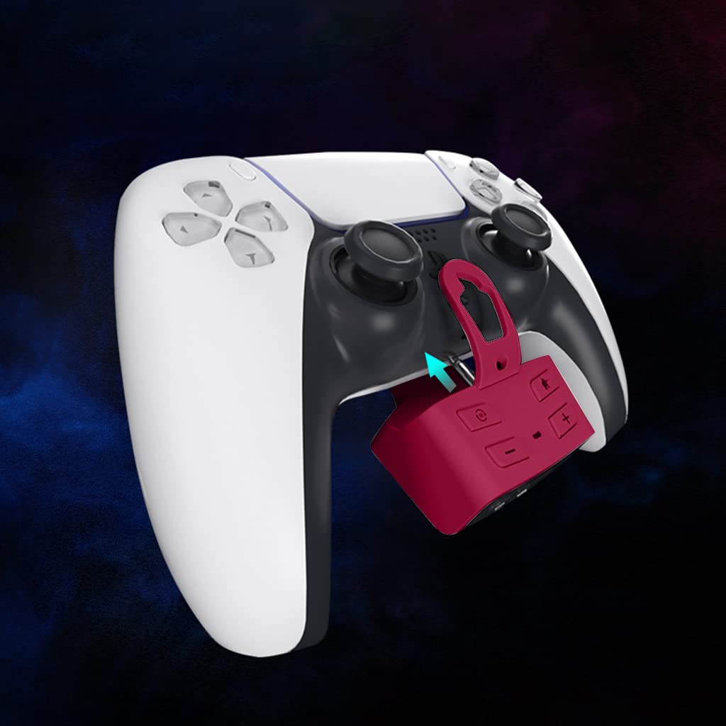 Controller con adattatore per auricolari stereo da 3,5 mm Sound Enhancer Microfono Convertitore per cuffie adatto per gestire controller di gioco per telefono cellulare Supporto video Supporto chiave