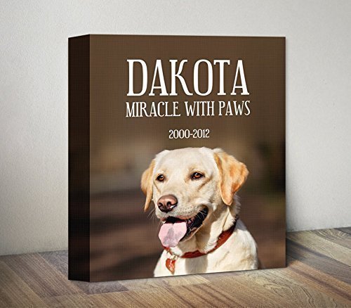 personalized dog canvas print