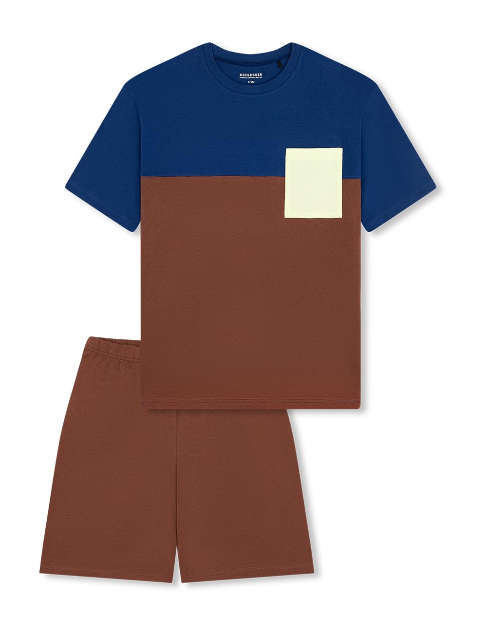 Schiesser Jungen Schlafanzug Set Kurz - 100% Organic Bio Baumwolle - Größe 140 Bis 176 Pyjamaset (2er Pack)