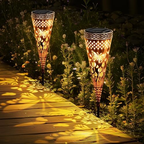 JONRRYIN Solarlampen für Außen Garten, Solar Gartenleuchten für Außen