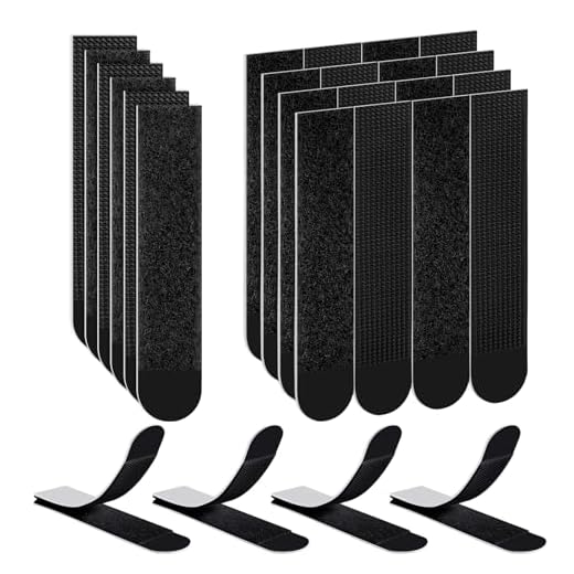 Ainiv 15-Pairs(30 Strips) Adhesive Picture Hanging Strips Heavy Duty, Extra Strong 3.65"x0.75" Double Side Hook Loop Mounting Tapes for Christmas Decorations, Damage Free Removable Wall Tape(Large)