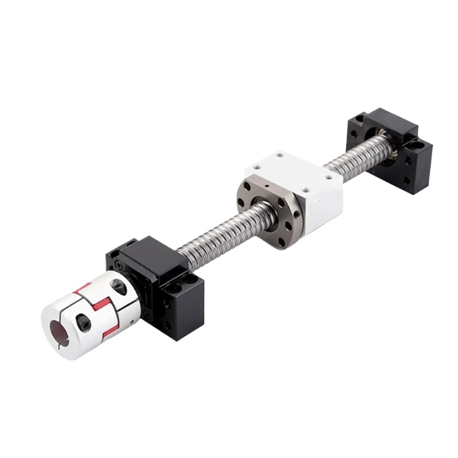 Linear Motion Ball Screw Machine Parts SFU1610 250-1000mm Rolled Ball Screw C7 with End Machined+Coupler+BKBF12(900mm)