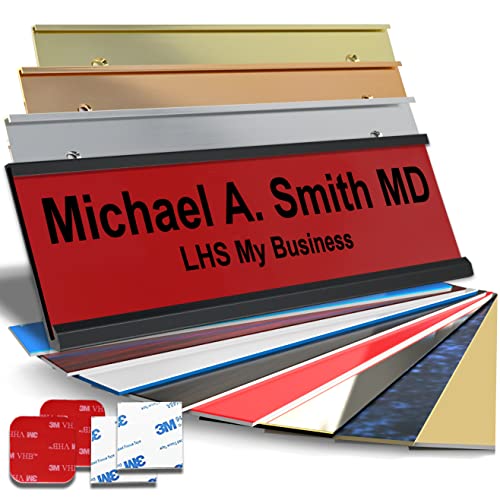 Personalized Name Plate with Choice of Mounting for Walls, Doors,