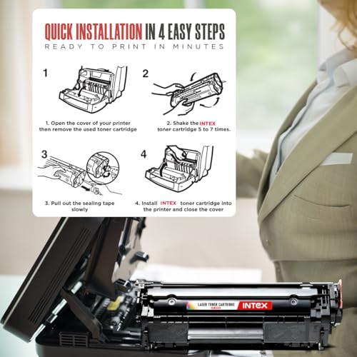 Image of Intex LTC 2612A GB Toner Cartridge | Compatible for HP LaserJet 1010, 1012, 1015, 1018, 1020, 1022, 3015, 3020, 3030, 3050, 3052, 3055, M1005