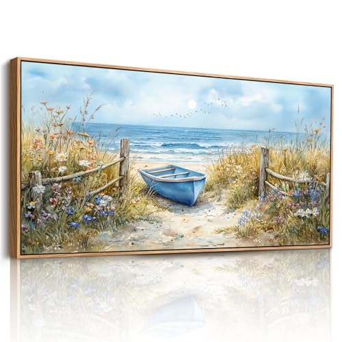 Cadre moderne decoration murale pour une ambiance bord de mer dans la chambre