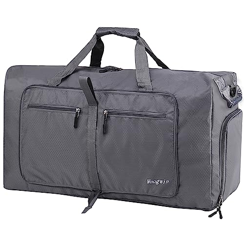 ehsbuy 60L Reisetasche Groß Faltbare Sporttasche Herren Damen mit Schuhfach Taschen Wasserdicht Saunatasche Travel Bag für Sports Urlaub Gym Übernachtung