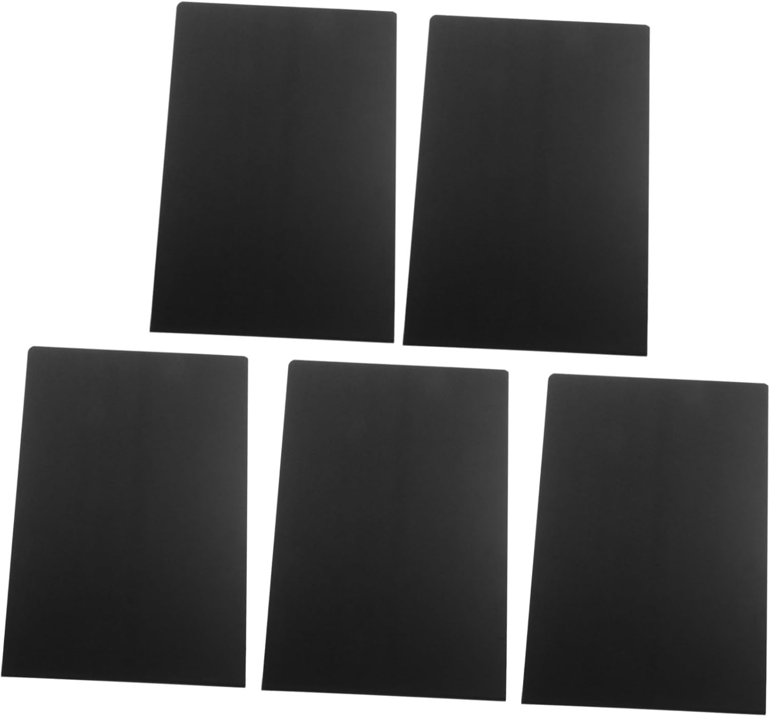 KALLORY 5Pcs Reusable Acrylic Signs for Wedding Reception Blank Tabletop Price Signs Elegant Design Lightweight for Parties and Events