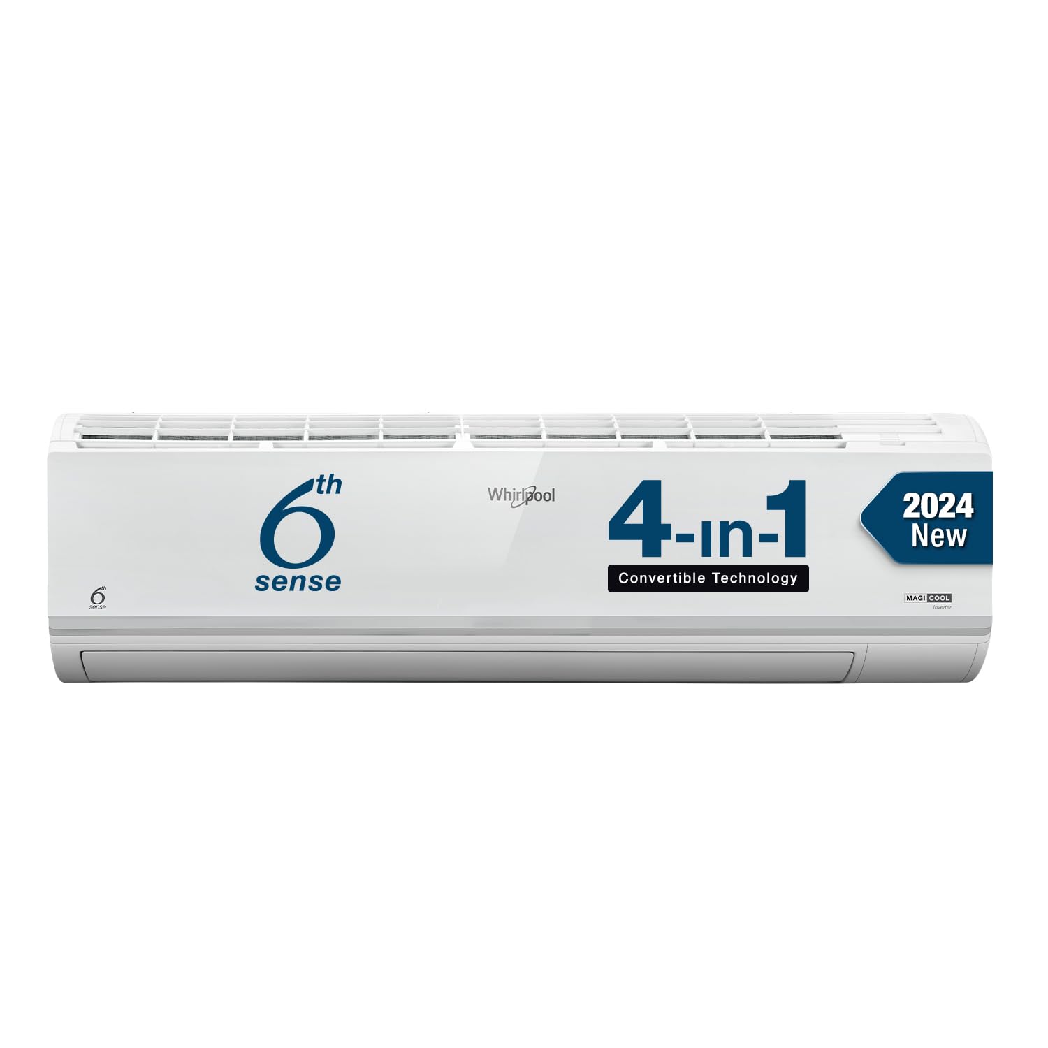 Whirlpool 1.5 Ton 5 Star, Magicool Inverter Split AC (MAGICOOL 15T 5S INV CNV S4I2AD0, Copper, Convertible 4-in-1 Cooling Mode, HD Filter White)