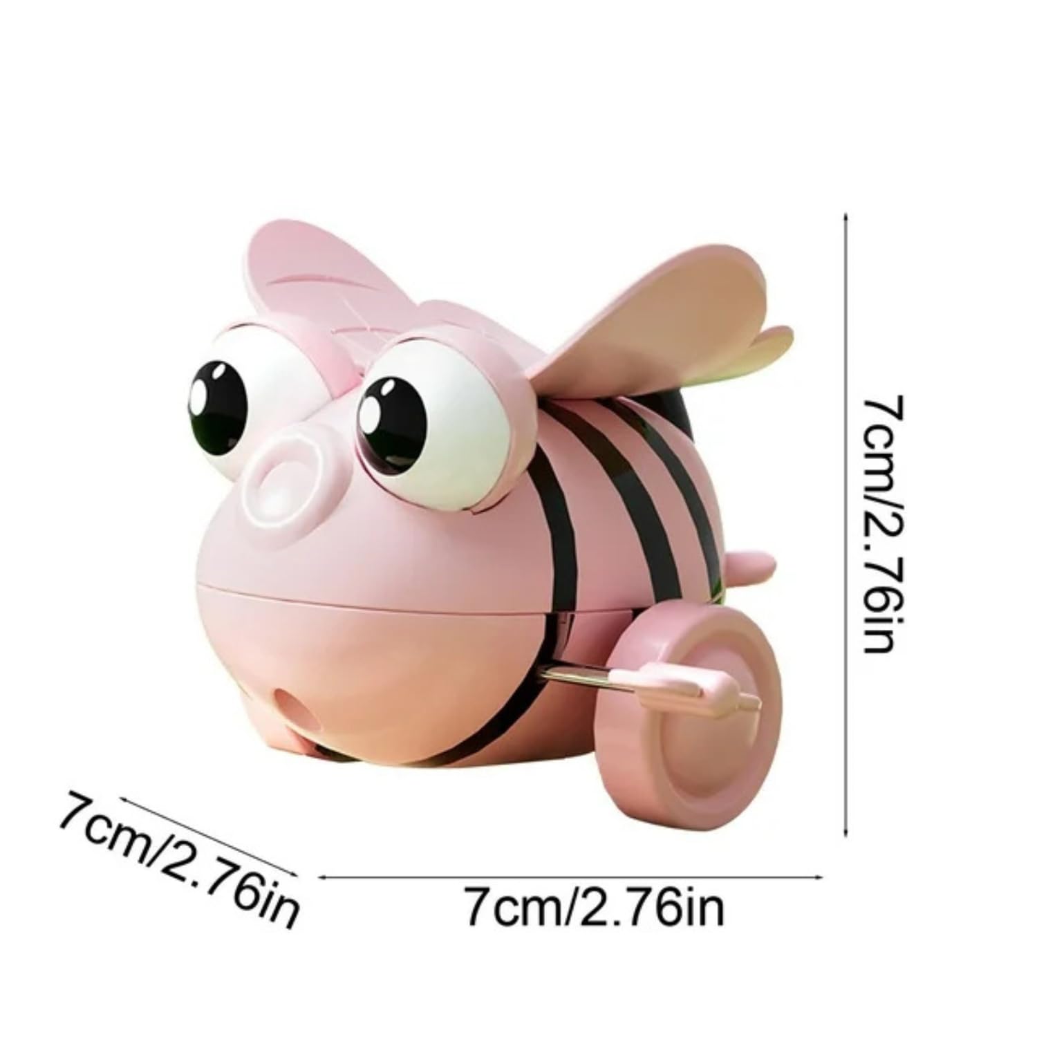 UTPATI Children's Wind-Up Tumbling Bee Early Interactive Educational Bee Baby Development Toy with Mechanical Rolling, Jumping, Crawling and Sitting Toy for Children 1