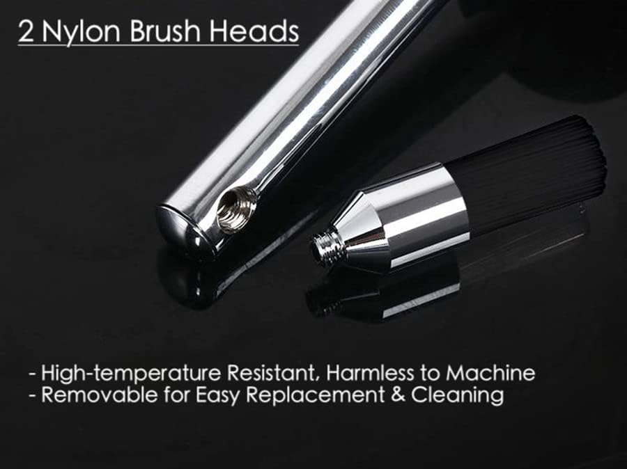 Miniatura 2 de Cepillo de café expreso, kit de limpieza para máquina de espresso, limpiador de varita de vapor, kit de descalcificación de café de alta presión con