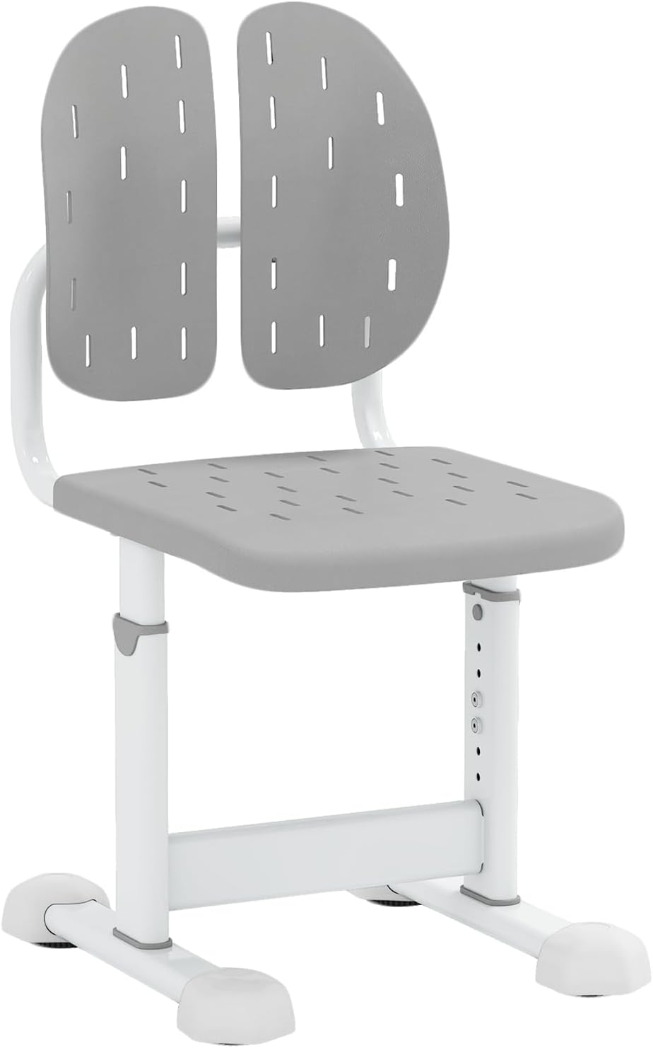 Costzon Kids Desk Chair, Height-Adjustable Study Chair w/Breathable Seat, Double Back Support & Heavy Duty Metal Frame for 3+ Years Old Students Boys & Girls (Gray)