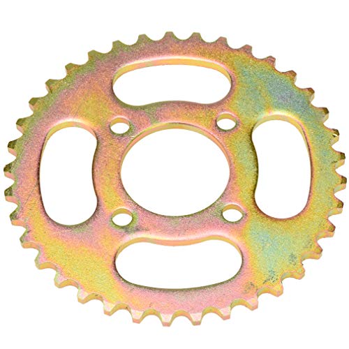 HIAORS 420 Chain 37 Tooth 48mm Rear Sprocket Cog for 50cc 90cc 110cc 125cc TaoTao tforce Sunl ROKETA Chinese ATV Dirt Pit Bike Quad 4 Wheeler Go Cart Motorcycle Gold