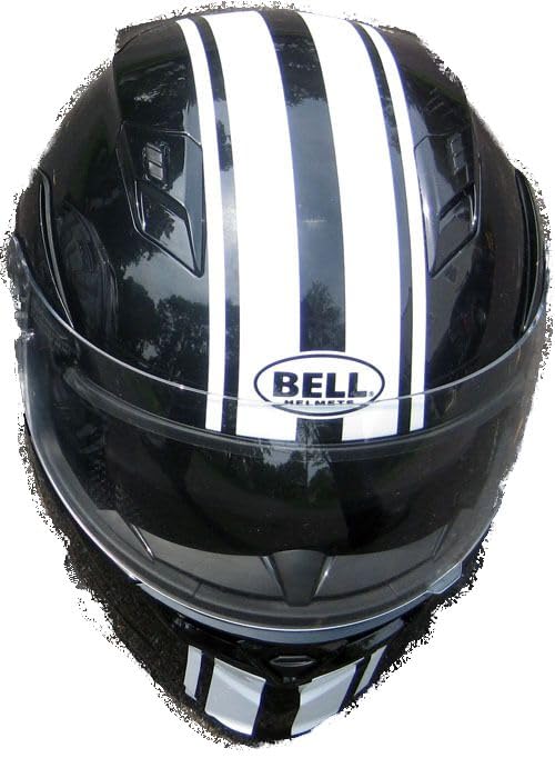 cool rally stripe motorcycle helmet Or Snowmobile Graphic Decal Sticker Set FIT All Make and Model Helmets (Gloss Black) circuit race helmet RACING Jet Helmet combines Color:Taupe BUILD] 105% dmg res