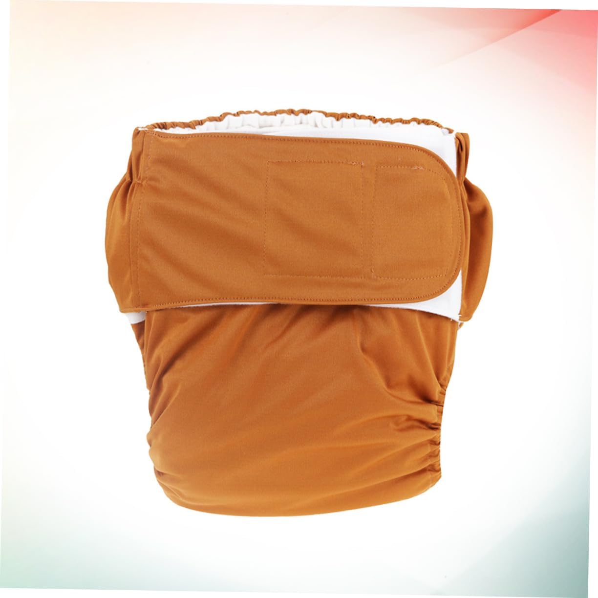 Leakage Adjustable Adult Diaper Washable Cloth Nappy for Elderly Men and Women High Absorbency Material Coffee Color for Incontinence Protection