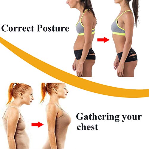 JOYSHAPER Women Chest Brace Up Posture Corrector Shapewear Tops Bra Support Beige S - Thumbnail 4