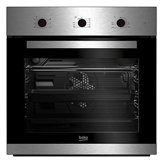 Beko BIE22101X Horno Multifunción con Limpieza Hidrolítica, 2400 W, 71 litros, Negro, Acero inoxidable