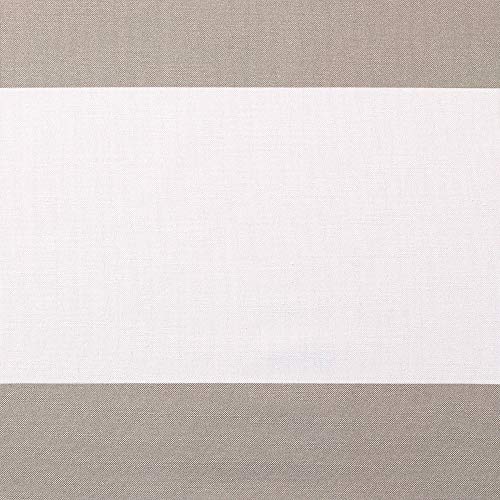 Exclusive Home Curtains Surfside Cabana Stripe Cotton Grommet Top Curtain Panel Pair, 54X84, Taupe, 2 Count #TOP1